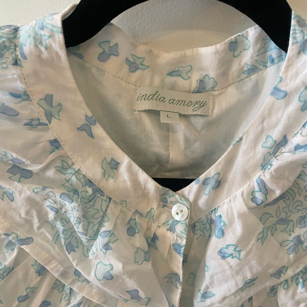 Julia Amory India Amory Floral Maxi Dress with ruffles - Picture 4 of 5